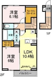 グランツ長岡の物件間取画像